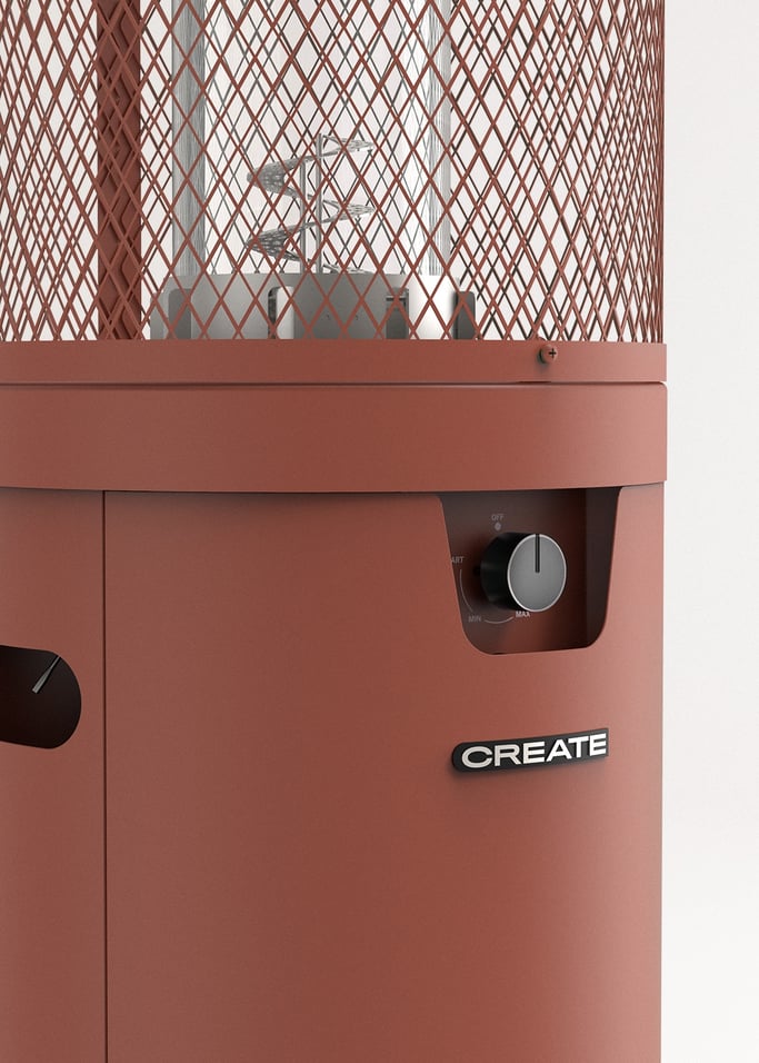FIRE ROUND HEATER - Riscaldatore a gas 8kW per terrazze e spazi esterni, Immagine di galleria 5