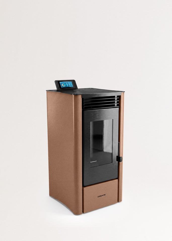 WARM PELLET CONNECT - Stufa a pellet da 10 kw per interni senza fumi con wifi, Immagine di galleria 3