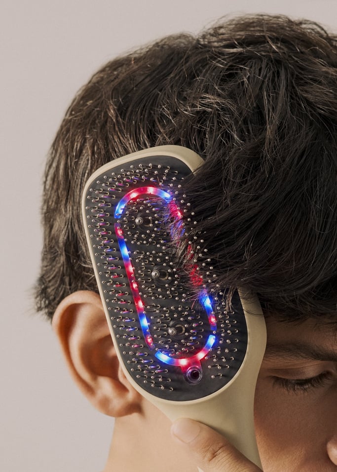 HAIRCARE LED BRUSH 4 in 1 - Spazzola per il trattamento dei capelli 4 in 1 con terapia LED, tecnologia ionica, EMS e laser LLLT, Immagine di galleria 5