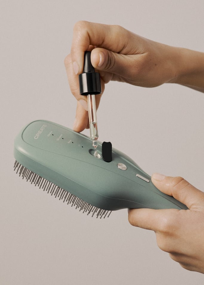 HAIRCARE LED BRUSH 4 in 1 - Spazzola per il trattamento dei capelli 4 in 1 con terapia LED, tecnologia ionica, EMS e laser LLLT, Immagine di galleria 4