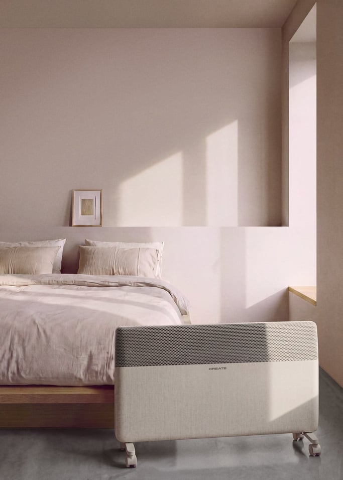 WARM TEXTILE INVERTER - Convettore Inverter da parete o da pavimento con WiFi 1500W / 2000W, Immagine di galleria 1