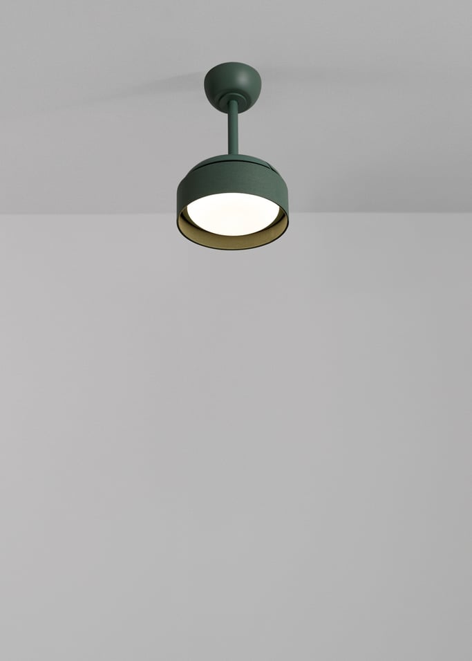WIND CLEAR LAMP - Ventilatore da soffitto silenzioso da 40W Ø55cm con pale retrattili e luce LED, Immagine di galleria 2