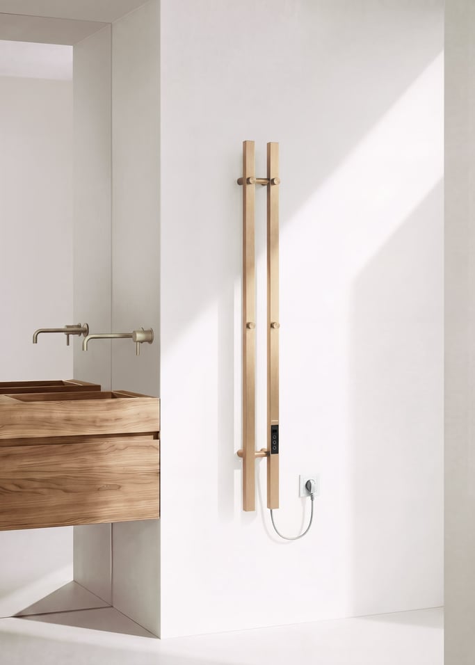 WARM TOWEL TUBE FLAT - Scaldasalviette elettrico a doppia barra da 80 W, Immagine di galleria 2