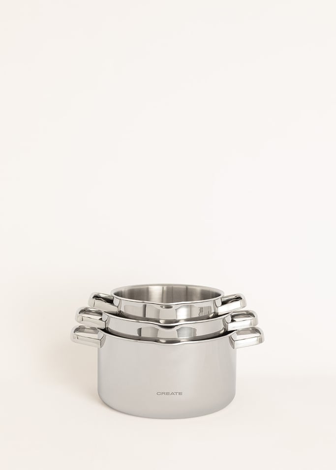 STEEL POT - Pentola in acciaio inox a triplo strato, Immagine di galleria 6