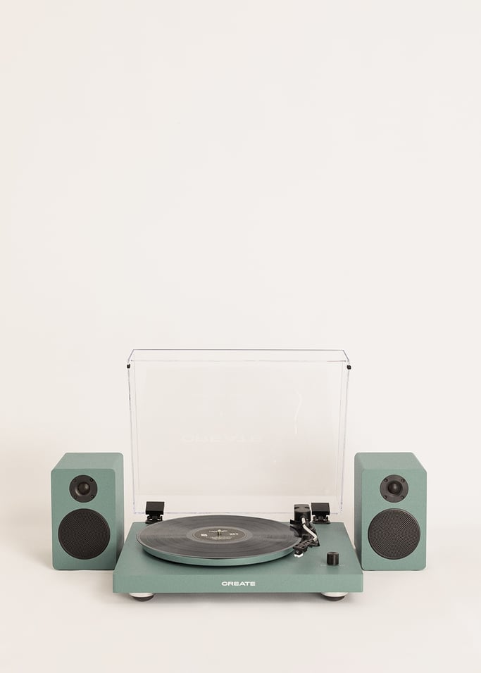 RECORD PLAYER STUDIO PRO - Giradischi con 2 altoparlanti esterni, Bluetooth e uscita RCA, Immagine di galleria 4