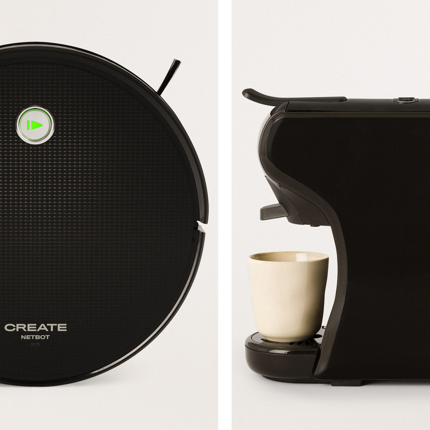 Pack - NETBOT S15 2.0 + POTTS Macchina del caffè Multicapsula Nera - Create