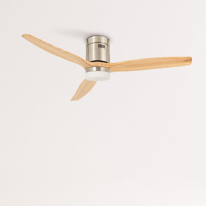 LIGHTCALM NICKEL - Ventilatore da soffitto reversibile con luce 40W DC , Immagine di galleria 2