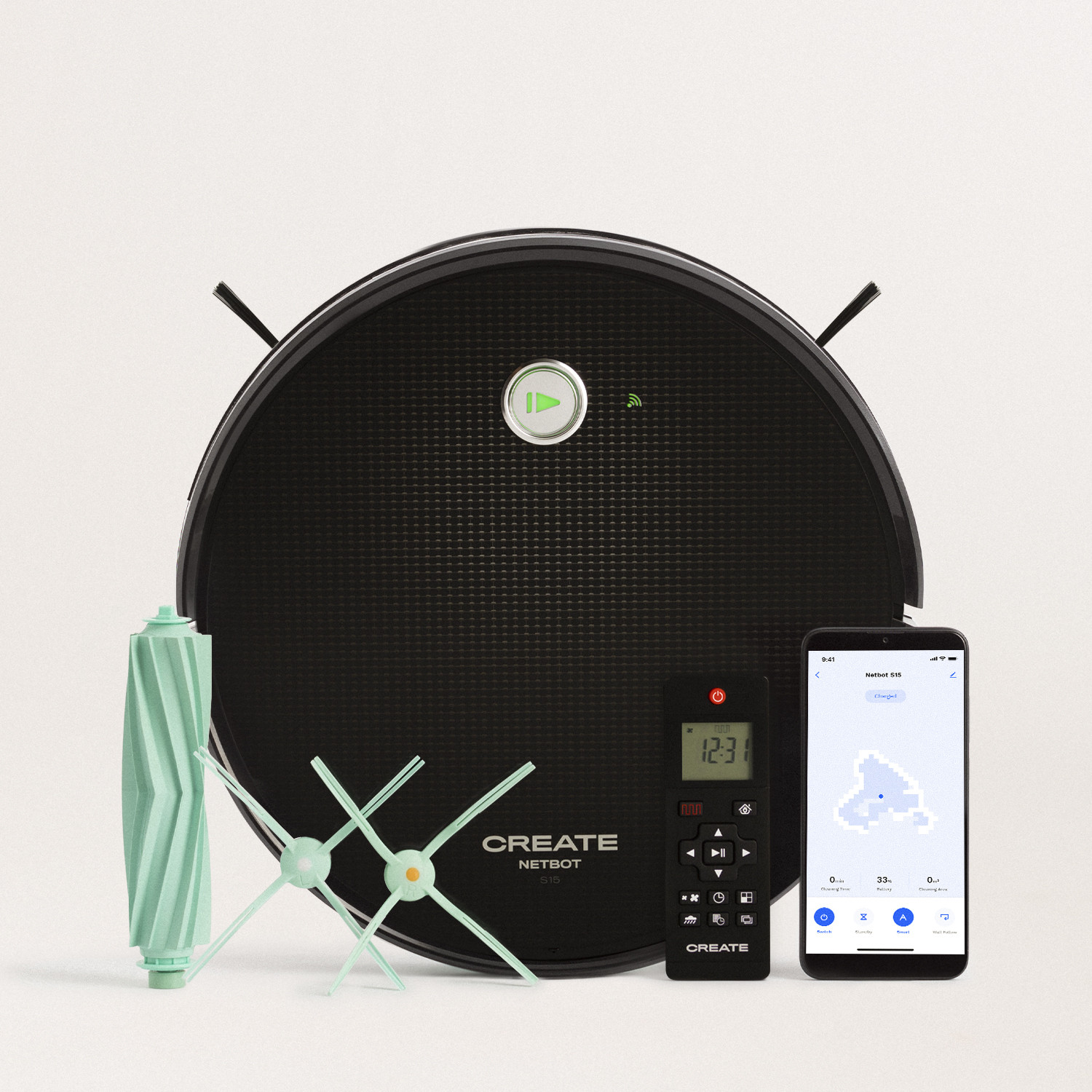 NETBOT S15 2.0 TOOL - Smart Robot Presser + Spazzole in silicone - Create