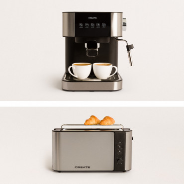PACK - THERA STYLANCE PRO Cafetera Express + TOAST ADVANCE Tostadora -  Create Ikohs