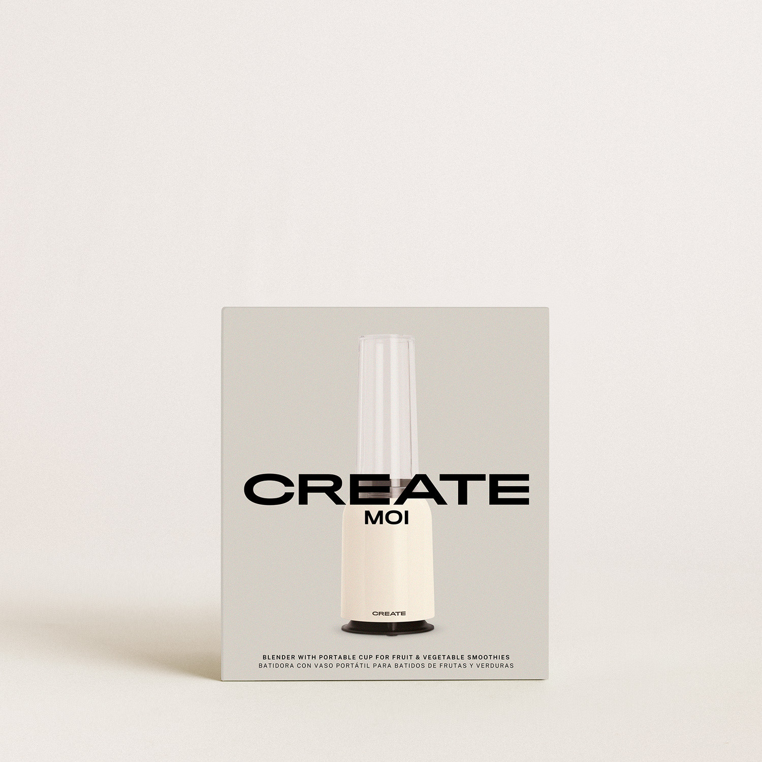CREATE - MOI SLIM - Batidora con Vaso Portátil, 400 ml, 230W