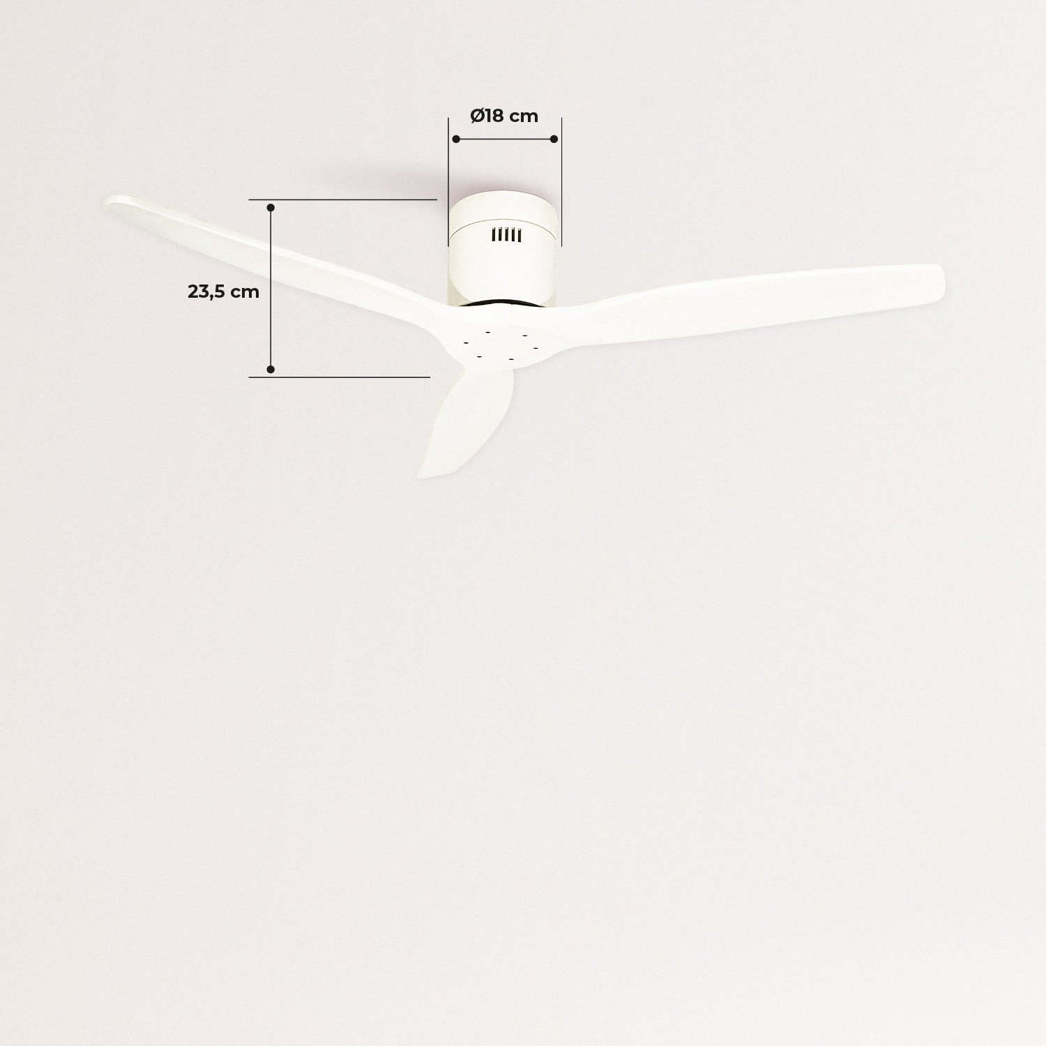 WINDCALM DC - Plafondventilator voor winterfuncties - Ultrastille zomer, medidas foto vertical