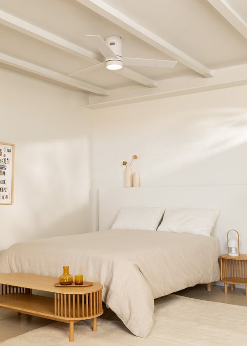 WIND MINIMAL - Plafondventilator 40W silent Ø132 cm met ledlicht van 15W