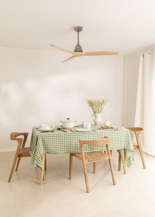 WIND WOOD - Plafondventilator 75W silent Ø132 cm 100% hout