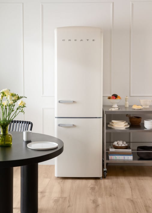 FRIDGE STYLANCE 330L - Retro-stijl combikoelkast