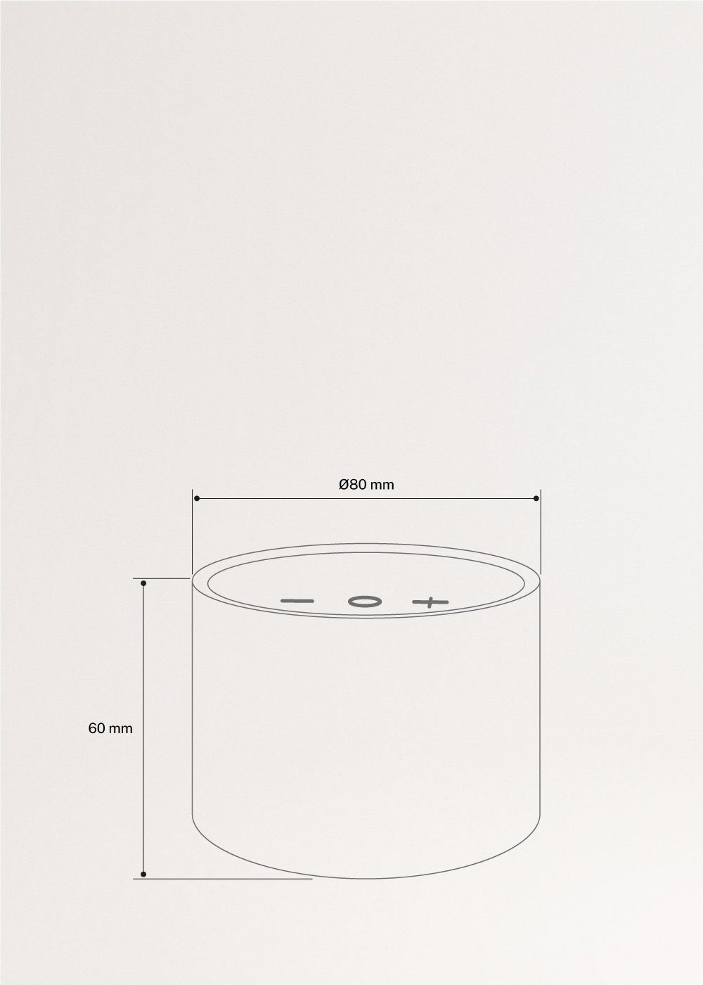 SPEAKER MINI BAMBOO - Bamboe bluetooth-luidspreker, medidas foto vertical