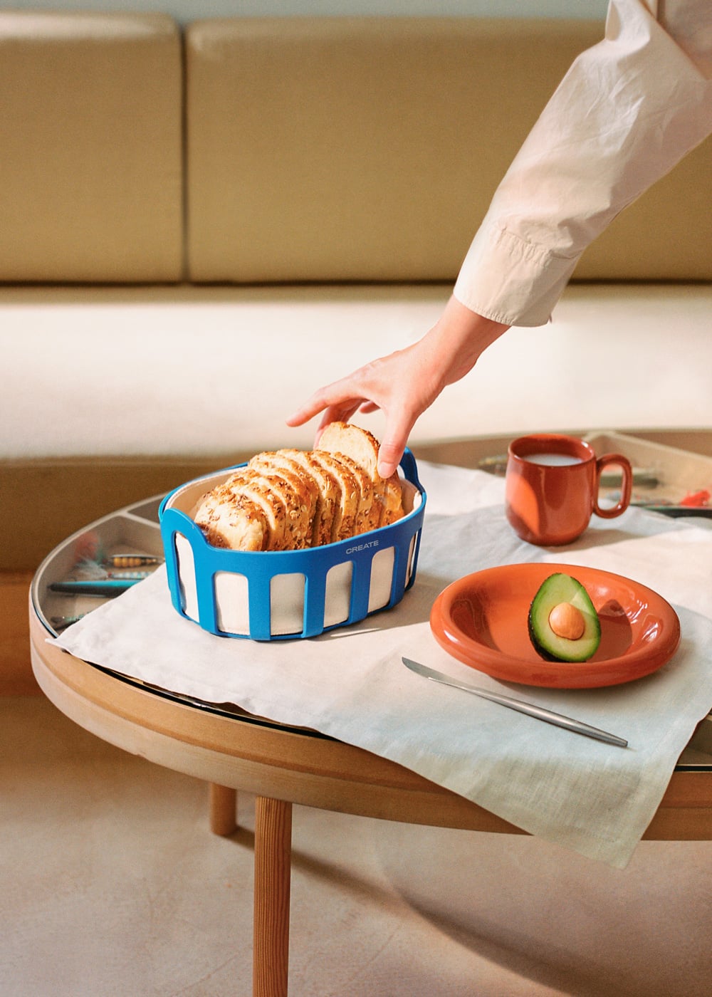 Katoenen Touw Opbergmand, Kleine Geweven Mand met Deksel, Multifunctionele Opbergbakken, Geweven Opslag Organizer Bakken voor Handdoeken Sleutels Snack, Wit(26x16cm