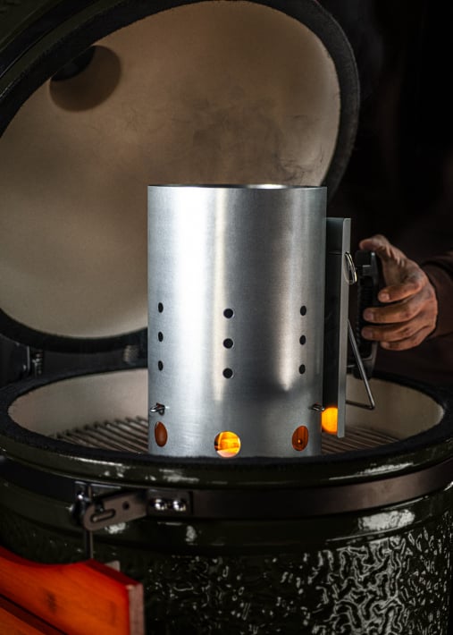 Houtskoolaansteker voor barbecue