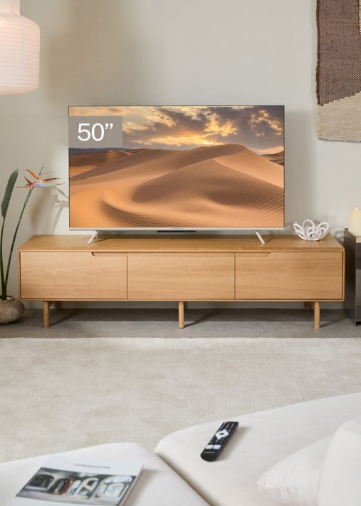TV COLOR STUDIO - QLED 4K Smart TV met antireflectiescherm en gekleurde lijst