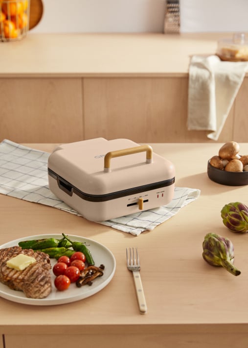 STONE STUDIO PRO - Multifunctionele grill met 180º opening