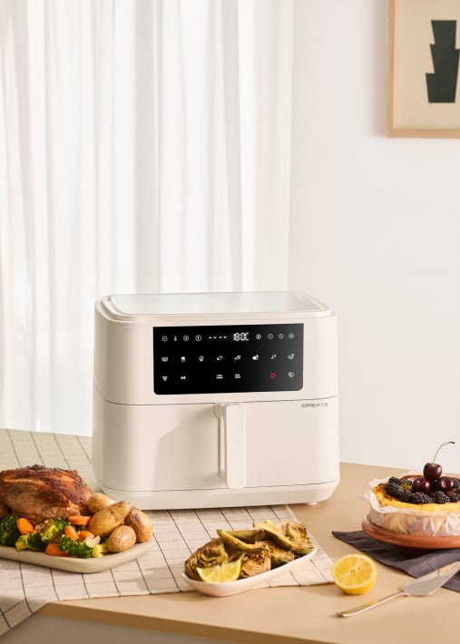 AIR FRYER DUAL - Airfryer 10 L met verdeler