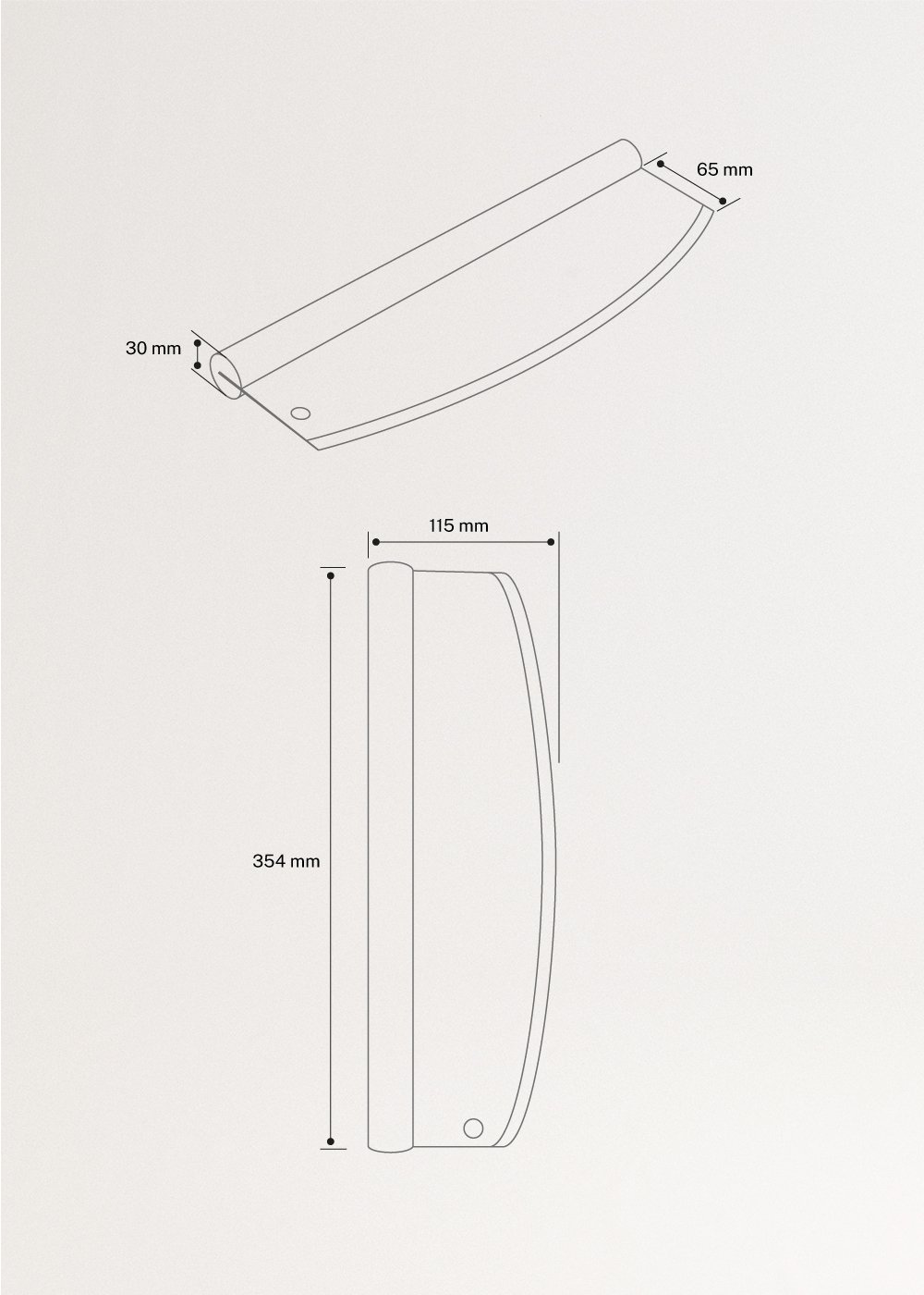 Pizzagereedschap, medidas foto vertical