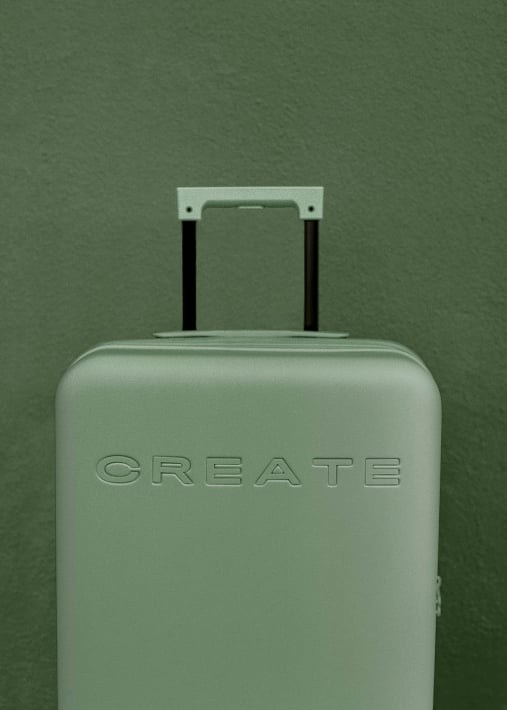 LUGGAGE STUDIO - Harde polycarbonaat koffer met TSA-slot en multidirectionele wielen