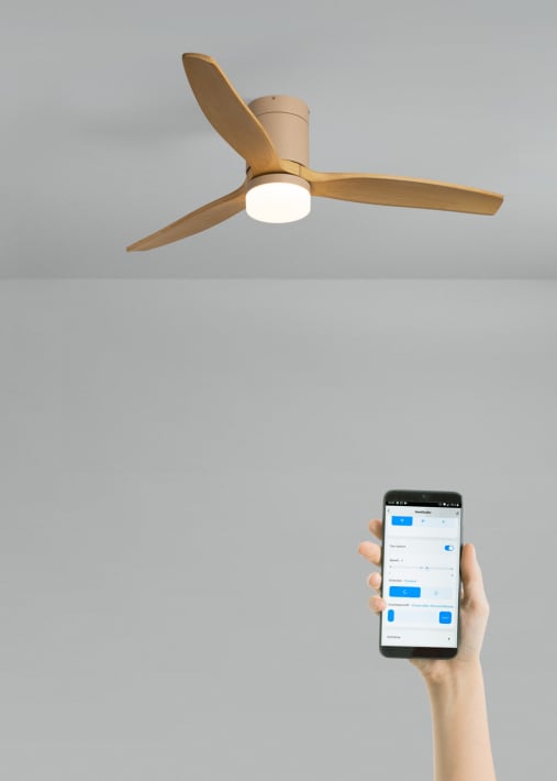 WIND CALM - Stille 40W plafondventilator met technische ABS bladen in verschillende maten