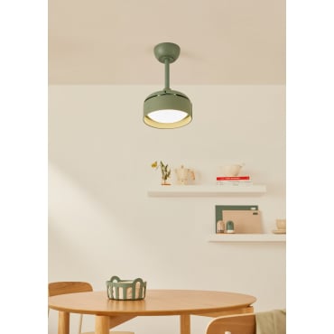 WIND CLEAR LAMP - Plafondventilator 40W Ø55cm Stil Met Intrekbare Bladen En LED-licht Afstandsbedieningmet Afstandsbediening