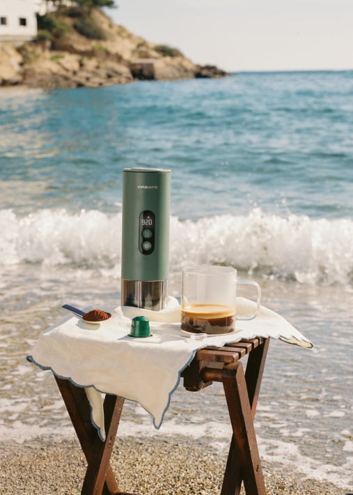 THERA MOVE - Draagbaar espressotoestel 15 bar voor capsules en gemalen koffie