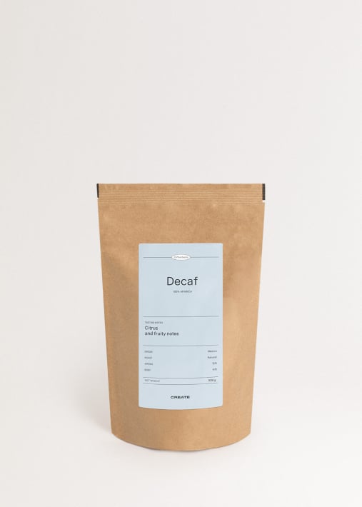 GEDECAFEÏNEERDE KOFFIE 100% ARABICA - Cafeïnevrije koffiebonen en gemalen koffie in verschillende groottes