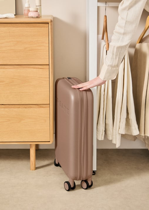 LUGGAGE STUDIO FOLDABLE - Opvouwbare harde handbagagekoffer van polycarbonaat met TSA-slot en multidirectionele wielen