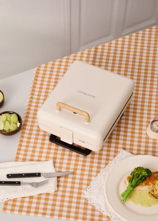 STONE STUDIO - Tosti-ijzer, grill en wafelijzer met verwisselbare platen