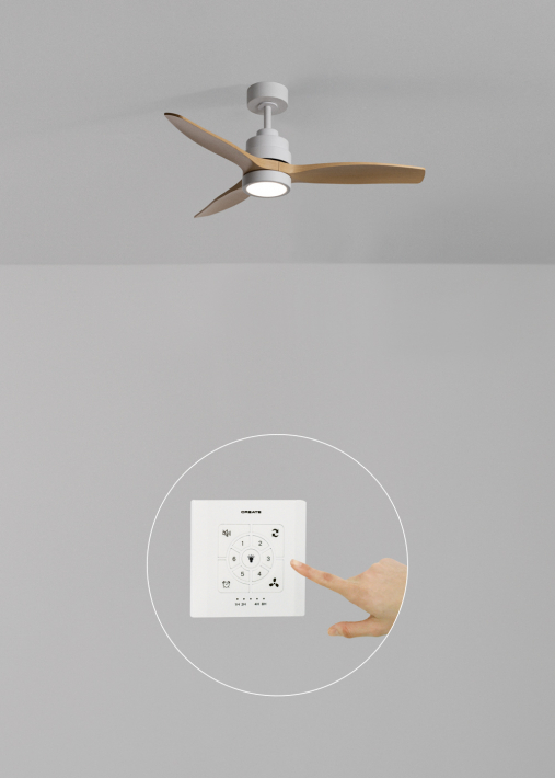 WIND STYLANCE - Stille plafondventilator van 40 W met technische ABS-bladen, verkrijgbaar in verschillende maten