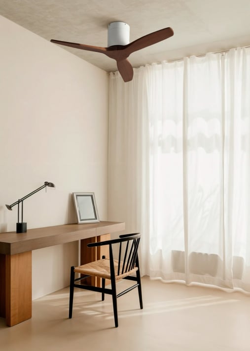 WIND CALM - Stille 40W plafondventilator met technische ABS bladen in verschillende maten