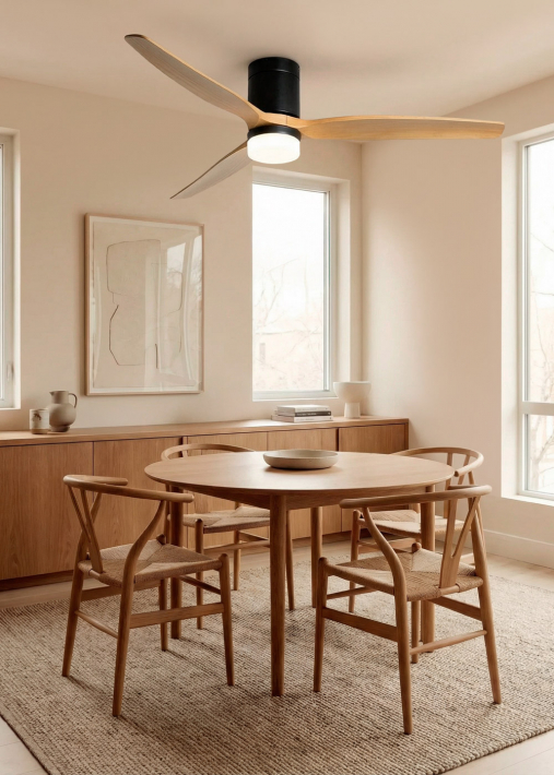 WIND CALM - Stille 40W plafondventilator met technische ABS bladen in verschillende maten