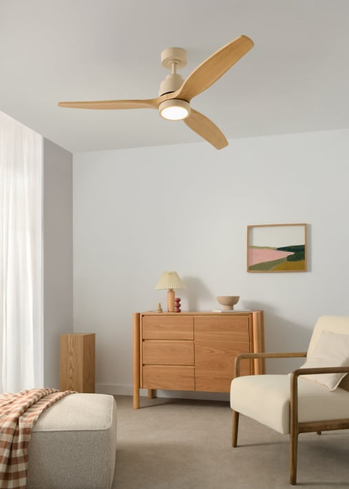 WIND STYLANCE - Stille plafondventilator van 40 W met technische ABS-bladen, verkrijgbaar in verschillende maten