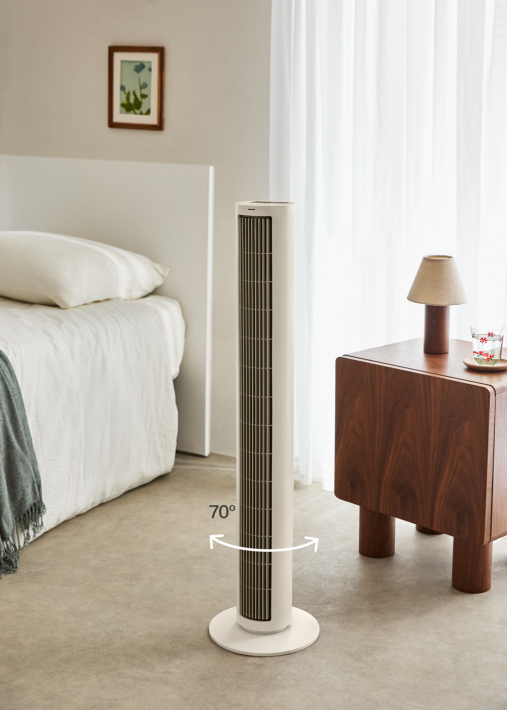 AIR TOWER LARGE - Oscillerende torenventilator 60W en 100 cm hoogte