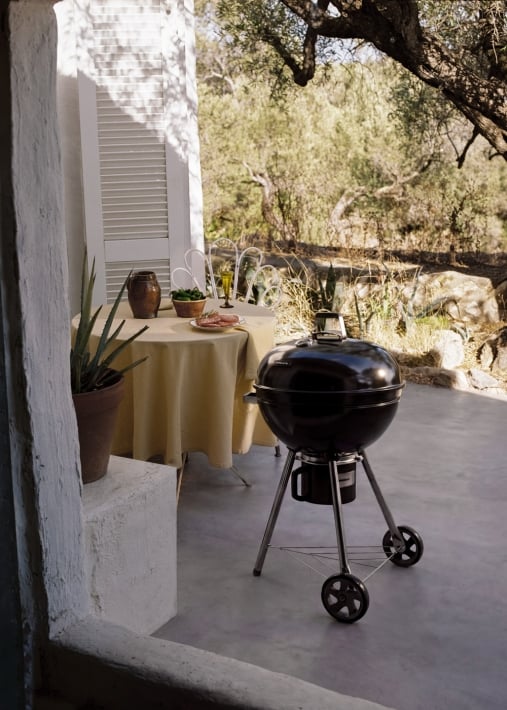 BBQ SMOKEY KETTLE - Houtskoolbarbecue met rookfunctie Ø53 cm en asopvangbak
