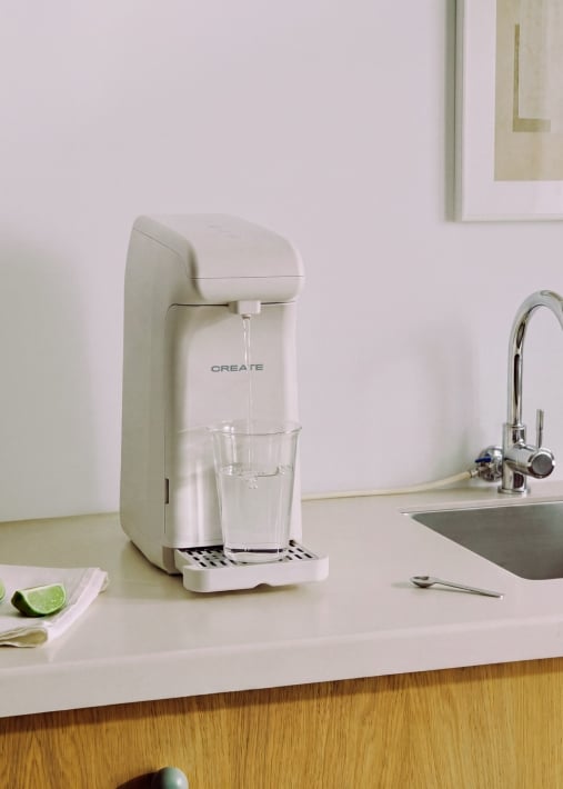 AQUA CLEAR DISPENSER - Waterzuiveraar en dispenser met directe aansluiting en koud water