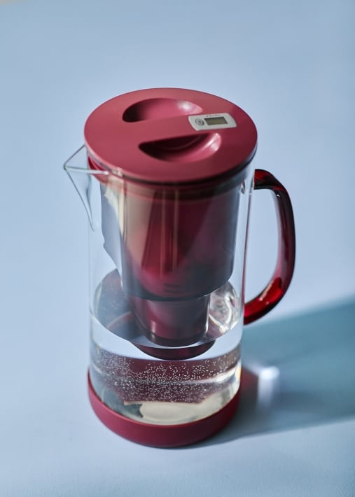 AQUA CLEAR JUG - Glazen waterfilterkan van 1,5 l met dubbel filter