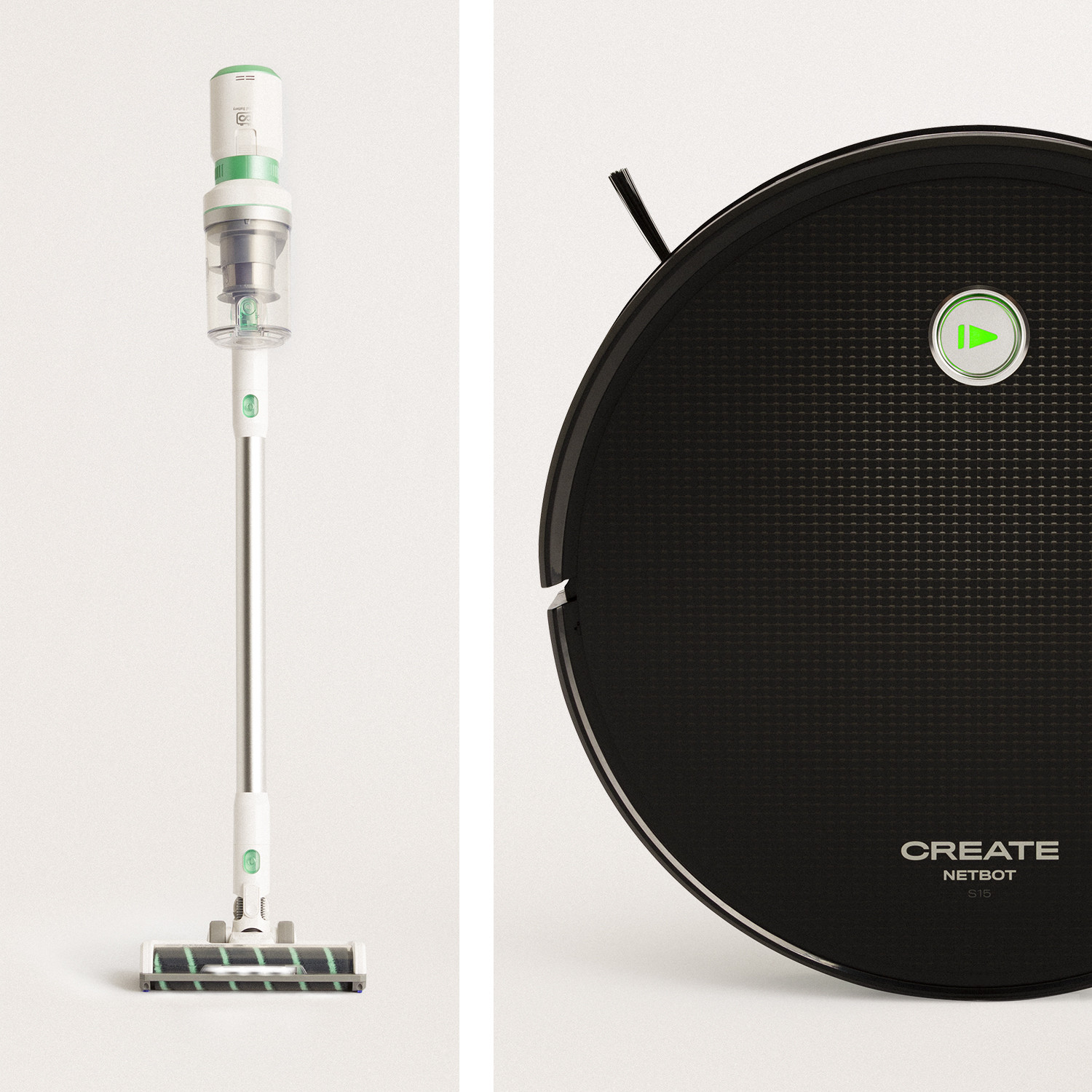 PACK - robotstofzuiger NETBOT S15 2.0 + Aspirator 3 en 1 CYCLONIC DC-FLUX  25.9V - Create