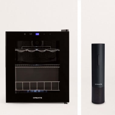 Kopen PACK - WINECOOLER L15 Elektrische wijnkoeler voor 12 of 15 flessen + WINETWIST elektrische kurkentrekker