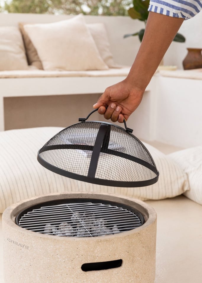 FIRE BOWL GRILL - Vuurschaal voor buiten, met grill, afbeelding van de galerij 4