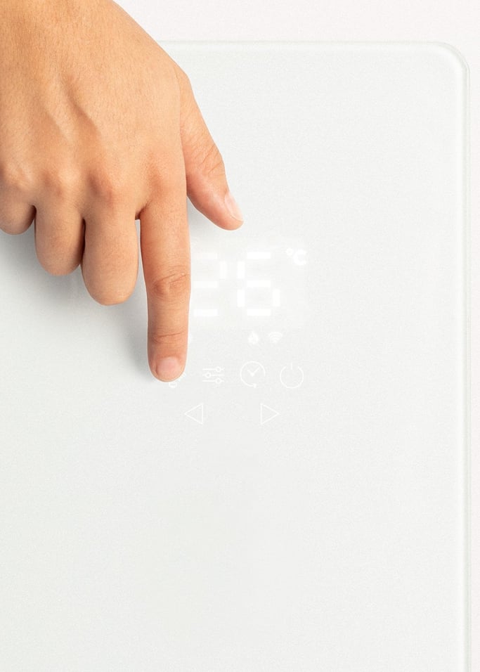 WARM CRYSTAL 1500W - Elektrische glazen convector met Wifi, afbeelding van de galerij 4