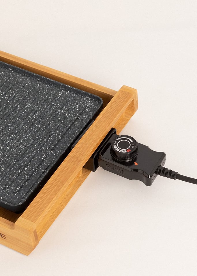 STONE FLAT BAMBOO - 1800W elektrische grill, afbeelding van de galerij 4
