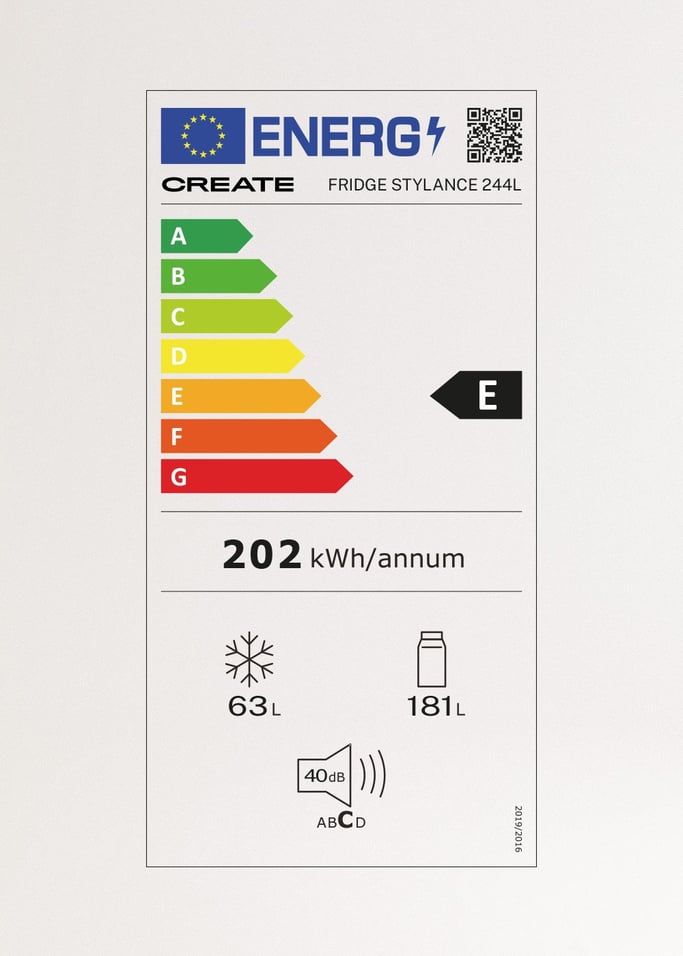  FRIDGE STYLANCE 244L - Retro-stijl combi koelkast, afbeelding van de galerij 7