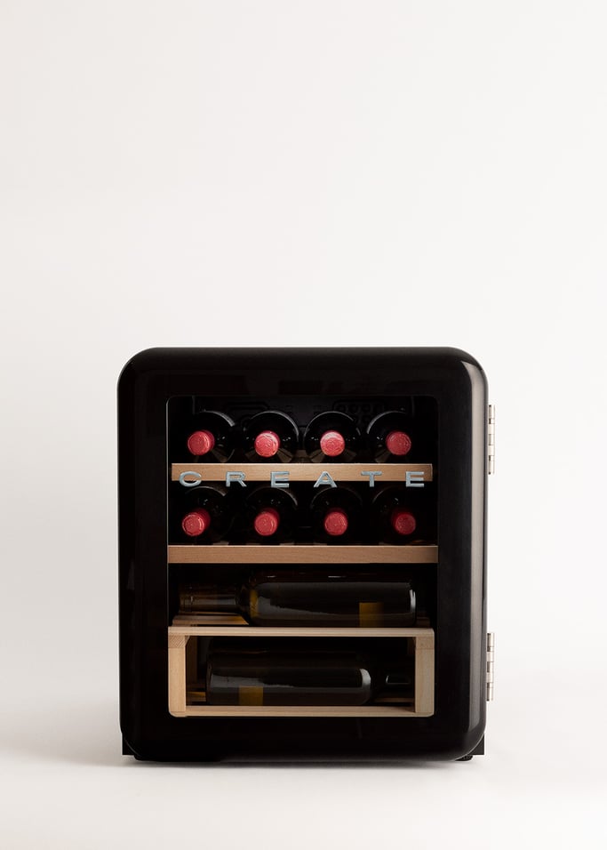 PACK WINECOOLER RETRO M Elektrische wijnkelder met 12 flessen + WINE OPENER Kurkentrekker Elektrische kurkentrekker, afbeelding van de galerij 2
