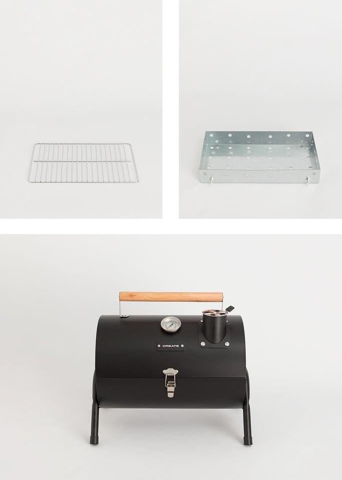 BBQ SMOKEY COMPACT - Draagbare barbecue en rookoven op houtskool, afbeelding van de galerij 11