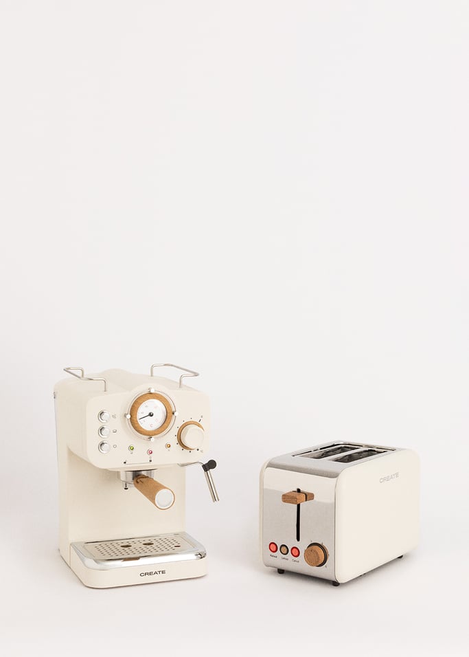 Pack TOAST RETRO broodrooster + THERA RETRO MATT espressoapparaat met matte afwerking, afbeelding van de galerij 1