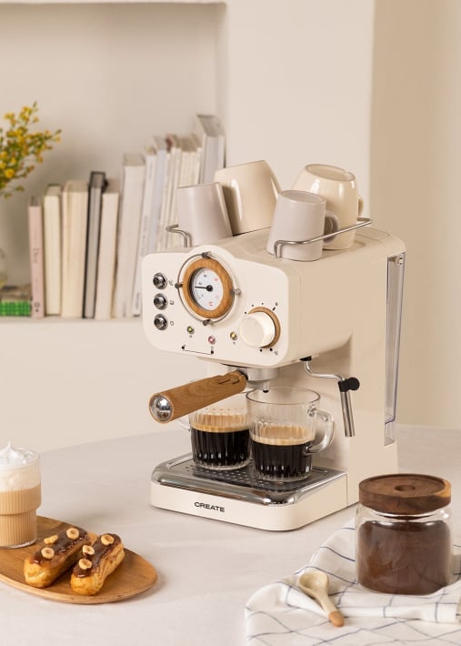 Kopen THERA RETRO - Espresso-koffiezetapparaat met matte afwerking